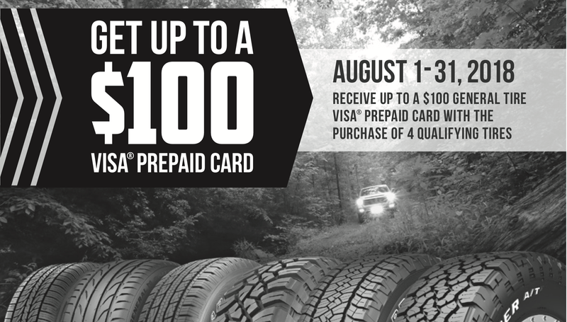 Hasta $100 de crédito al comprar llantas en General Tire | WalmartGráfico: General Tire
